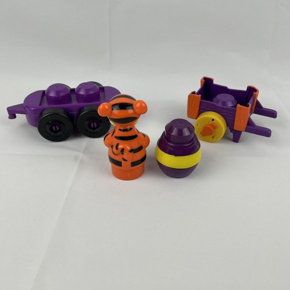 Mega Bloks Disney Tigger Honey Pot Purple Cart Train Winnie the Pooh Parts - Picture 3 of 5
